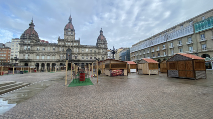 Mercadillo de Navidad de María Pita en A Coruña
