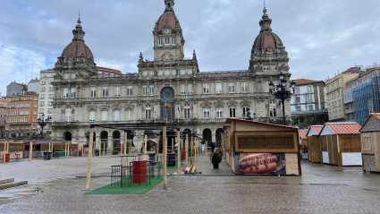 Mercadillo de Navidad de María Pita en A Coruña