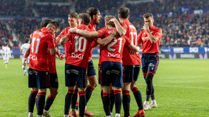 Jugadores de Osasuna en El Sadar