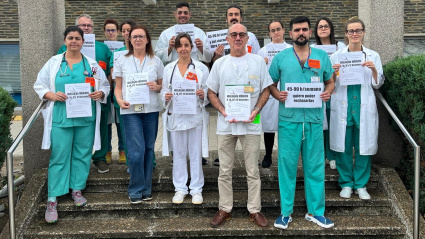 Médicos concentrados en el centro Hospital de Jarrio