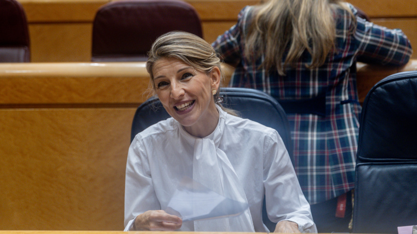 La ministra de Trabajo, Yolanda Díaz