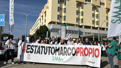 Protestas de los médicos en Málaga