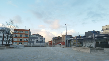 El nuevo aspecto de la plaza superior del Mercado de Monte Alto