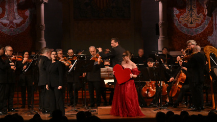 Actuación en el Palau de la Música de Barcelona