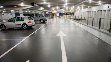 D8B3D9 An underground parking garage in the Netherlands