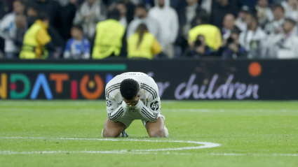 Jude Bellingham, desolado tras la derrota del Real Madrid ante el City