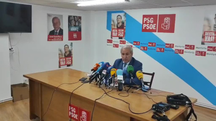 José Tomé comparece ante los medios en Monforte de Lemos (Lugo)
