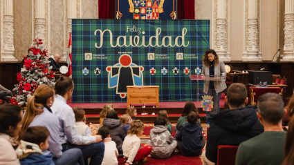 La diputada de Cultura, Carolina Valbuena presenta la programación cultural de la Diputación para esta Navidad.