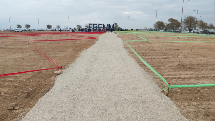 Parcela donde se levantará el centro de la FREMM en Los Camachos
