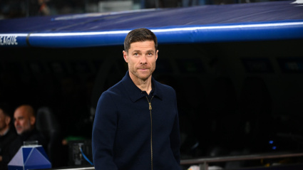 Xabi Alonso, durante el Real Madrid - Manchester City