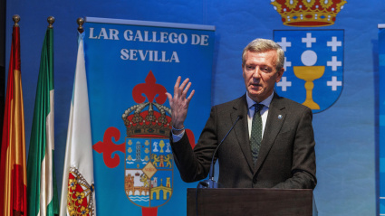 El presidente de la Xunta de Galicia, Alfonso Rueda,