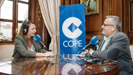 Begoña Carrasco en la entrevista concedida a la Cadena COPE