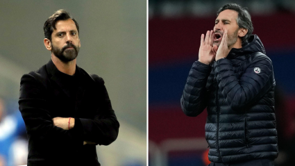 Quique Sánchez Flores y Vicente Moreno.