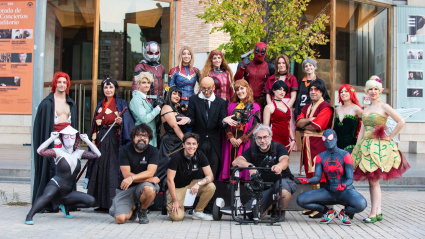 Personajes de cómic que se dan cita en Zaragoza.