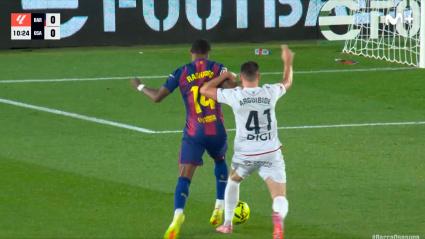 Posible penalti sobre Rashford en el Barça-Osasuna