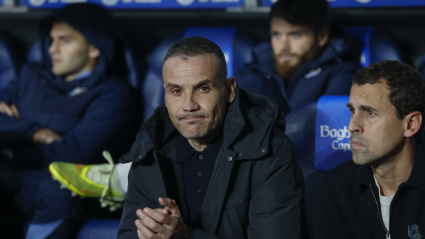 Sergio Francisco, antes del partido de LaLiga entre la Real Sociedad y el Girona.