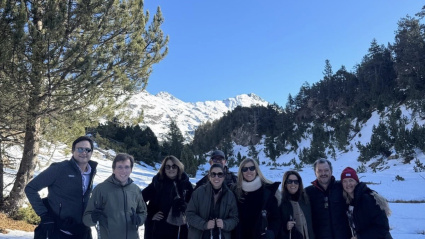 Visita de Martínez-Almeida y Teresa Urquijo a Benasque