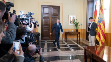 Azcón ha firmado esta mañana el decreto de disolución de las Cortes.