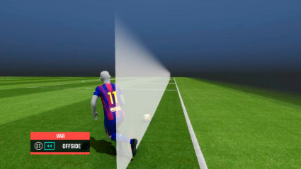 Otra perspectiva del gol anulado al Barça ante Osasuna