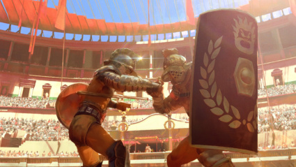 El punto culminante de la aventura llega cuando el visitante entra en la arena del Coliseo.