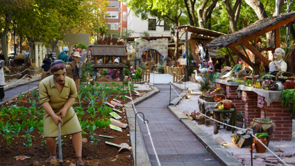 Parte del Belén monumental de Xàtiva