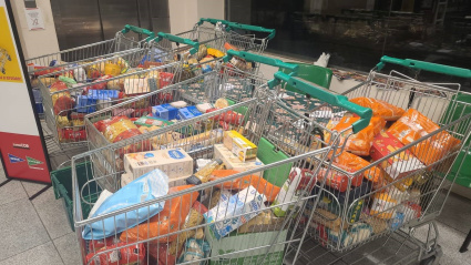 Recopilación de alimentos en la Operación Carretilla 2024