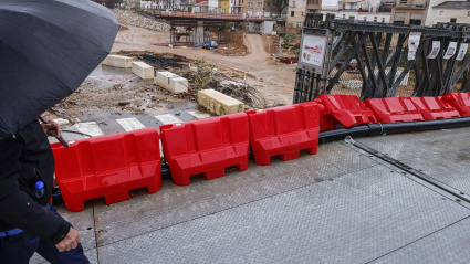Situación de alerta roja por lluvias extremas por el paso de la borrasca Emilia, en el Barranco del Poyo a su paso por Picanya