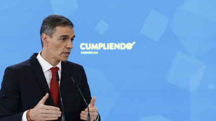 El presidente del Gobierno, Pedro Sánchez