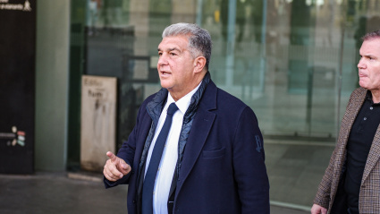 El presidente del FC Barcelona, Joan Laporta