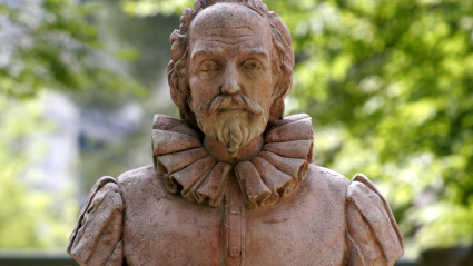 Monumento en honor a Miguel de Cervantes den Albacete