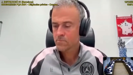 Luis Enrique, durante el juicio por el 'caso Negreira'