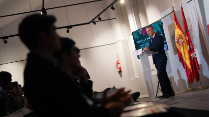 Carlos Novillo durante el acto desarrollado este lunes en Las Ventas