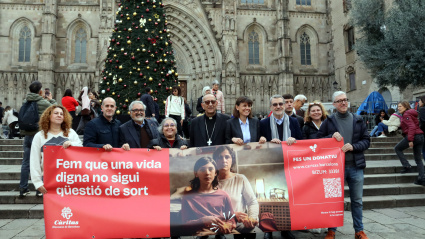 Presentación de la campaña de Navidad de Càritas Barcelona