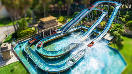 Una de las atracciones más conocidas del Parque de Atracciones de Zaragoza