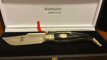 Navaja artesana parra el Papa