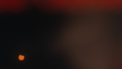 Eclipse de sol en Puerto del Rosario (Fuerteventura)