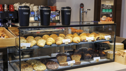 Comida en una estación de servicio de Moeve