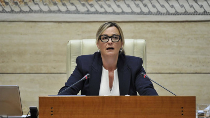 05/03/2025 La presidenta de la Asamblea, Blanca Martín, en el pleno del pasado jueves.POLITICA ESPAÑA EUROPA EXTREMADURAASAMBLEA DE EXTREMADURA