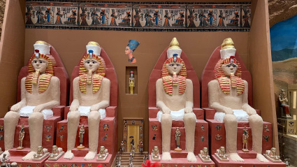 Detalle del Belén de la falla Cruz y Mislata