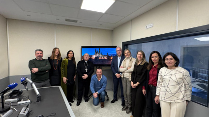 Foto de familia en COPE Santiago