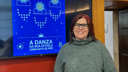 Pilar Lueiro, durante la presentación de la Cabalgata de Reyes