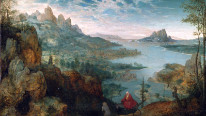 Paisaje con la huida a Egipto, de Brueghl el Viejo