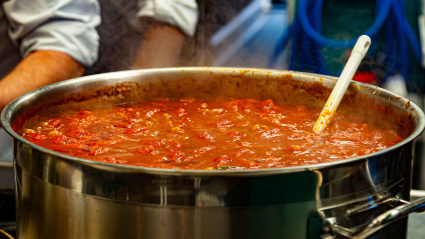 El guiso está listo. Hotel Renthof, Kassel, Alemania.