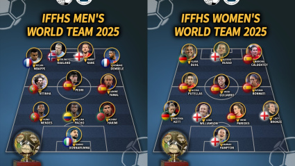 Onces ideales de 2025 de la Federación Internacional de Historia y Estadística de Fútbol (IFFHS)REMITIDA / HANDOUT por IFFHSFotografía remitida a medios de comunicación exclusivamente para ilustrar la noticia a la que hace referencia la imagen, y citando la procedencia de la imagen en la firma28/12/2025