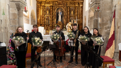 Los participantes en el concierto de este domingo en San Sadurniño