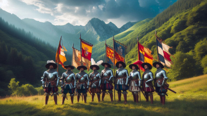 La parte militar recayó en el noble catalán Gaspar de Portolà, nacido en Os de Balaguer y de familia aranesa, quien comandaba a los Dragones de España