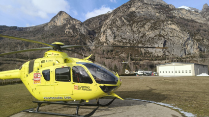 Helicóptero del 112 sale al rescate de los accidentados