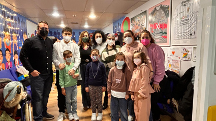 Familias junto a sus hijos