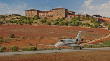Aeródromo privado del Hotel La Caminera, único en Europa