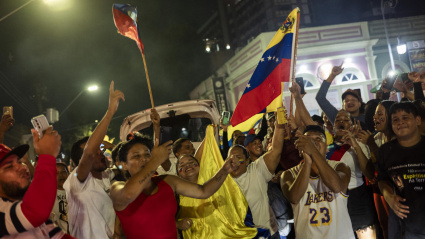 Venezolanos en Brasil celebran la captura de Nicolás Maduro